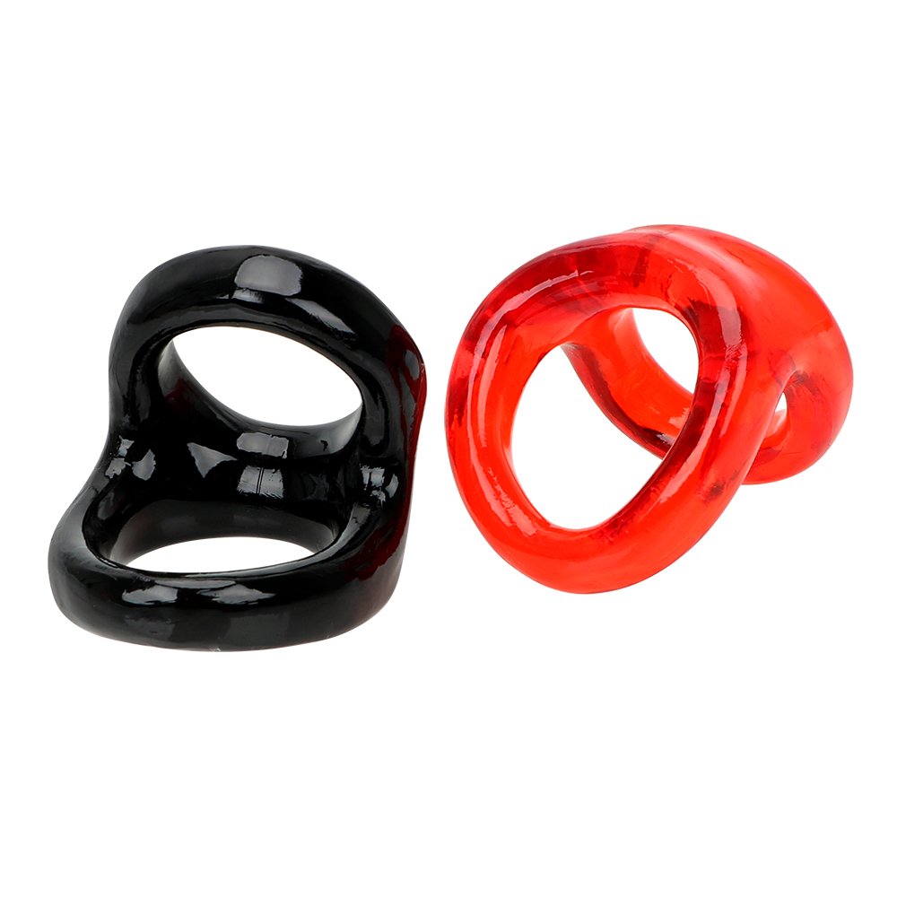 Penis Ring Delay Ejaculation Sex Toys for Men Dual Cock Rings