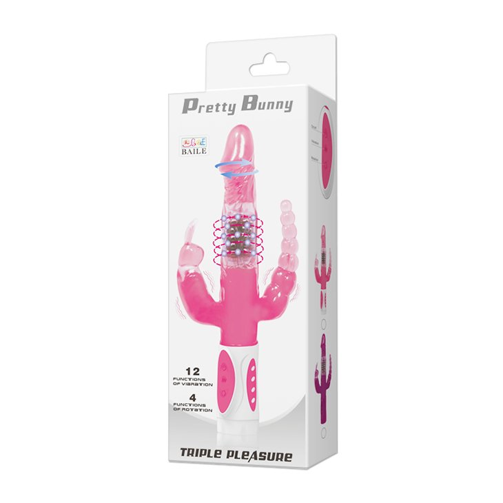 Double Ended Rabbit Vibrator Dildo