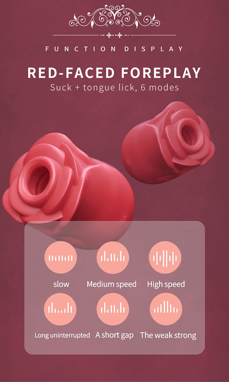 Rose Jump Egg Tongue Licking Clitoris Massage