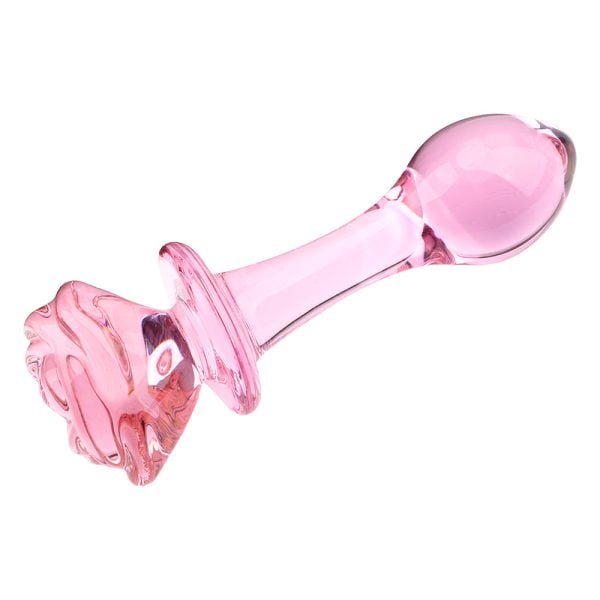 Rose Glass Sex Toys Dildo